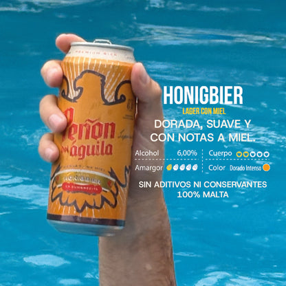 Cerveza HONIGBIER 473ml. Peñon del Aguila