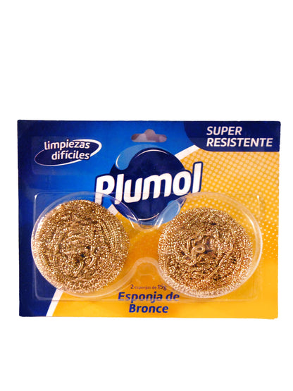 Esponja de bronce doble 30 Grs. Plumol