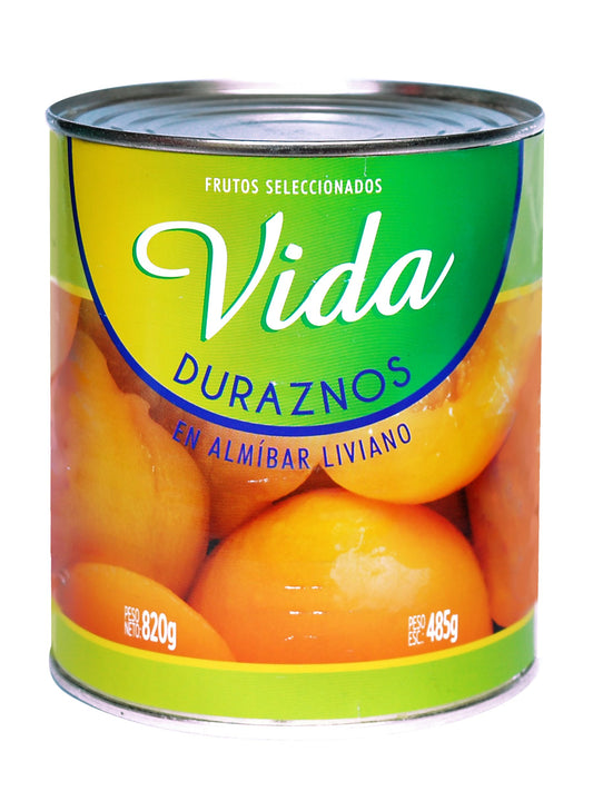 Duraznos en almibar 820 Grs. Vida