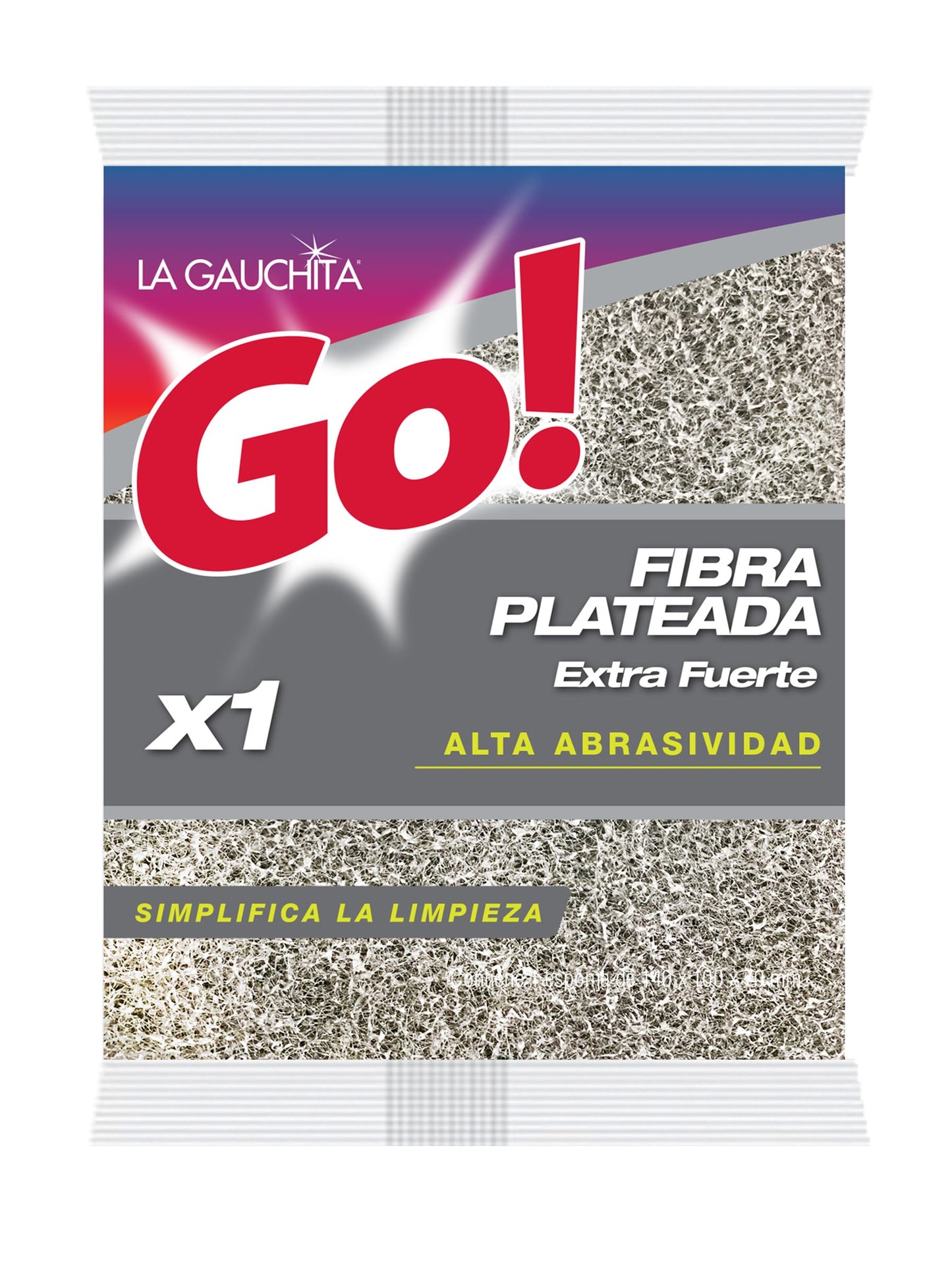 Fibra plateada extrafuerte La Gauchita GO!