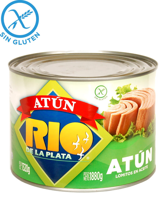Atún lomitos en aceite 1.88 Kgs. Río de la Plata