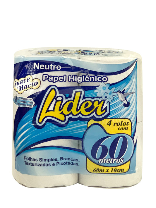Papel higiénico x4 60 mts. Líder