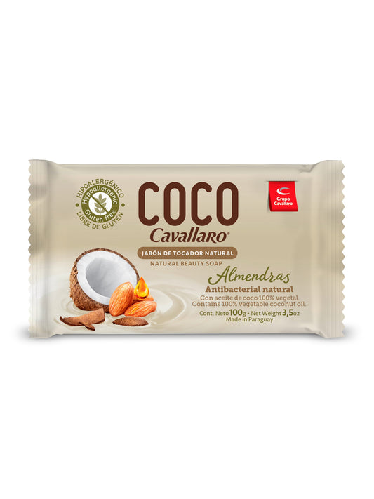Jabón de tocador coco almendras 100 Grs. Cavallaro