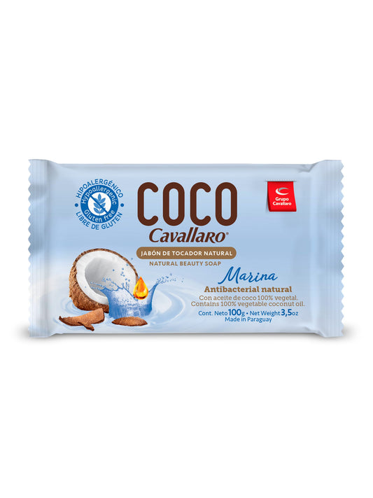 Jabón de tocador de coco Marina 100 Grs. Cavallaro