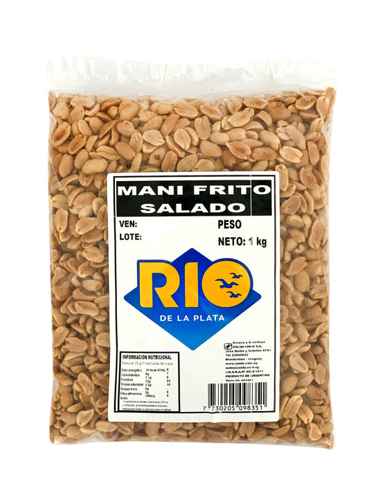 Maní frito salado 1 Kg. Río de la Plata
