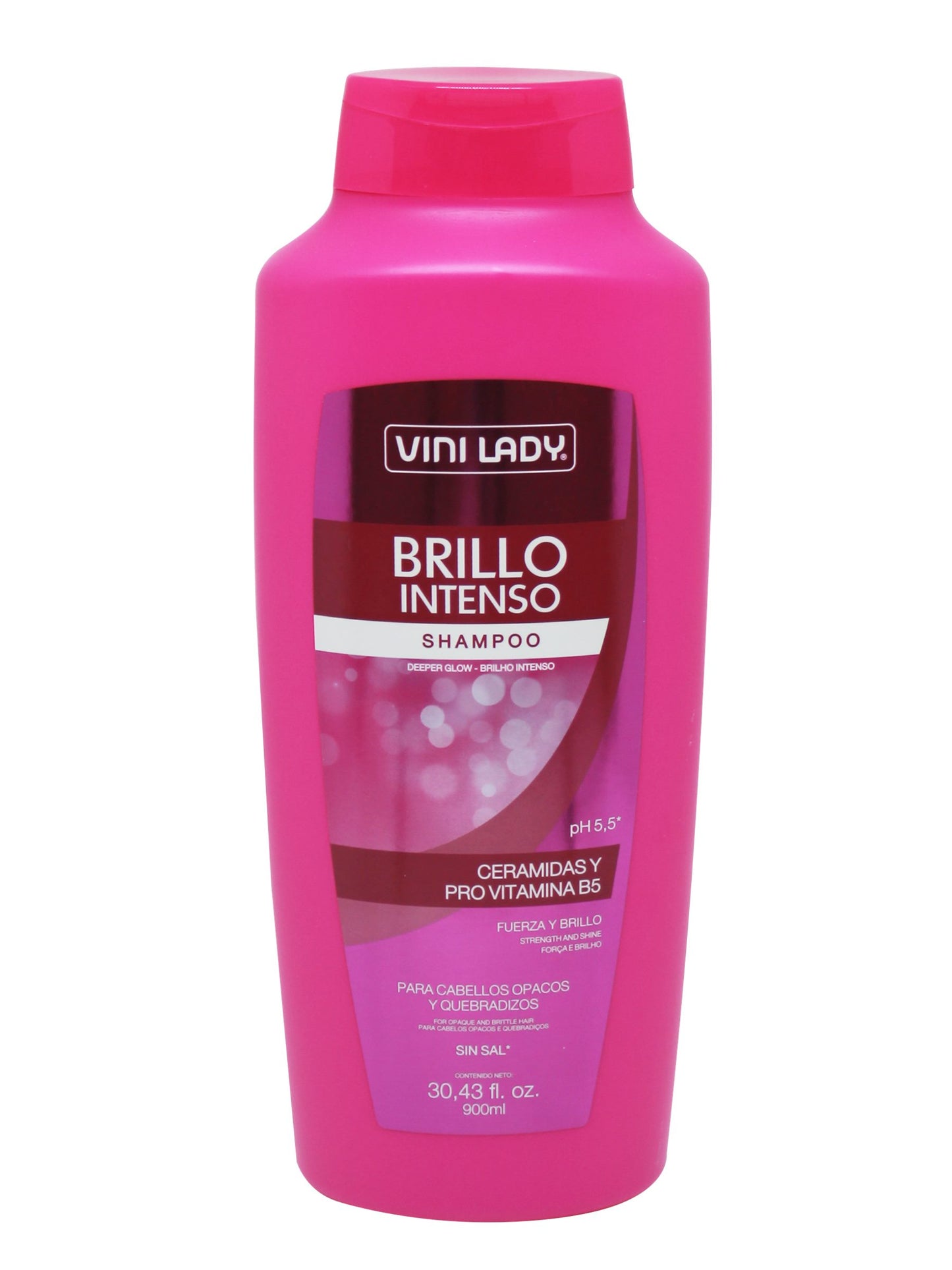 Shampoo Brillo Intenso 900 Ml. Vini Lady
