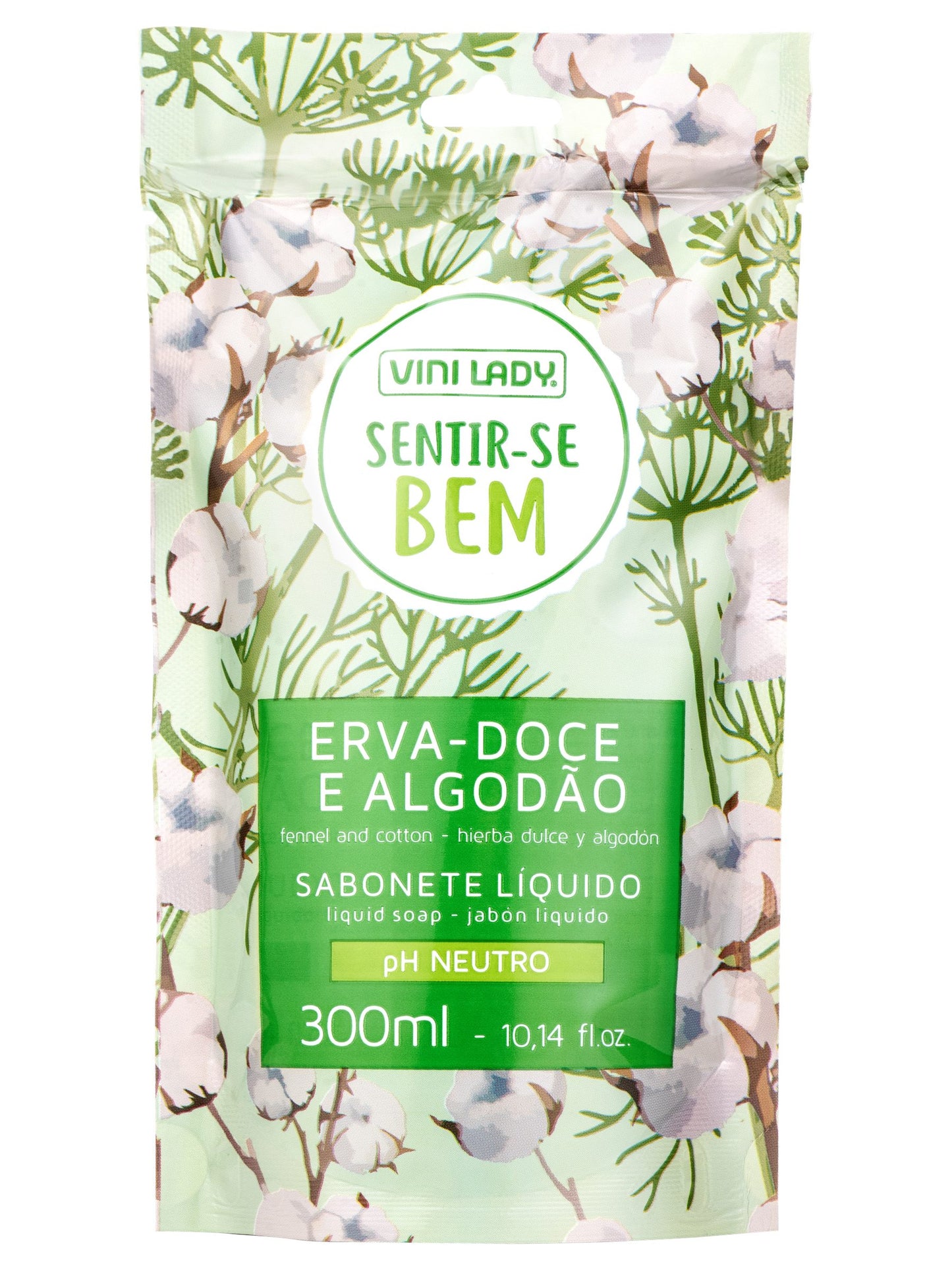 Recarga Jabón líquido Erva Doce 300 M. Vini Lady