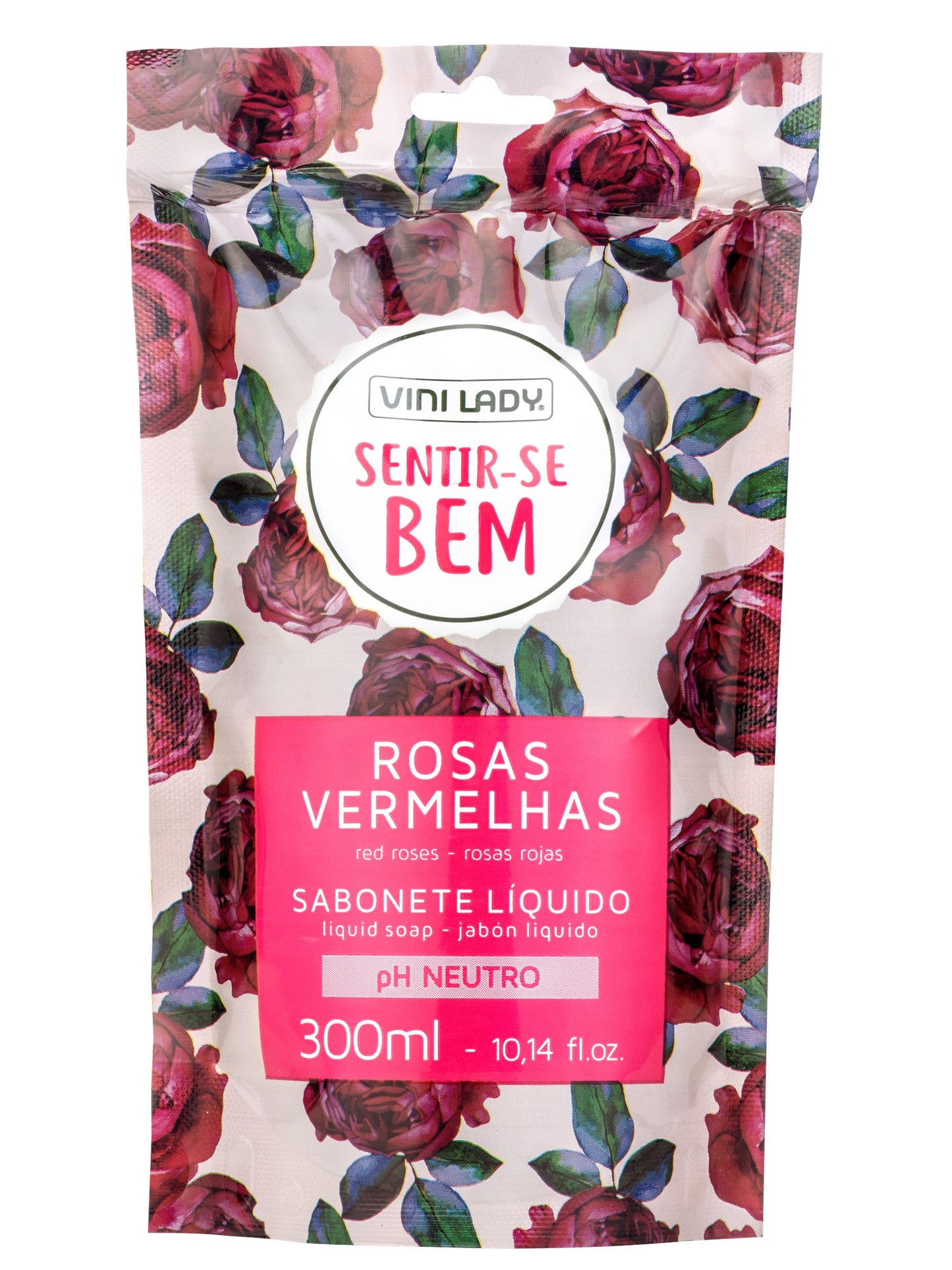Recarga Jabón líquido rosas rojas 300 M. Vini Lady