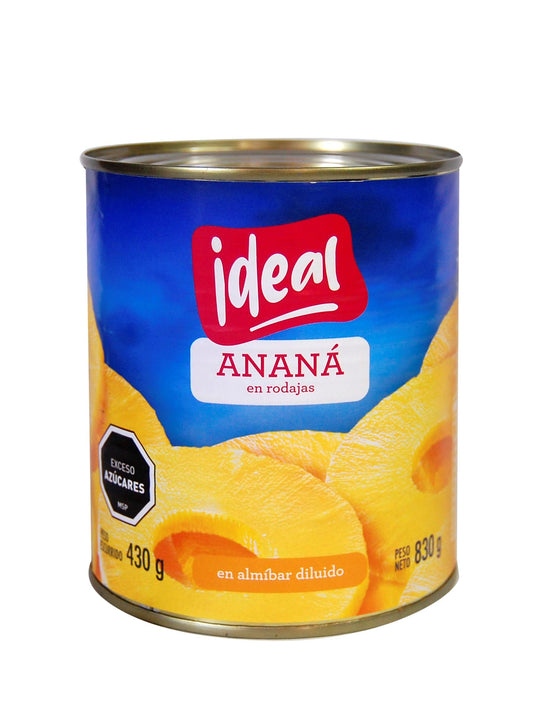 Ananá en almibar 830 Grs. Ideal