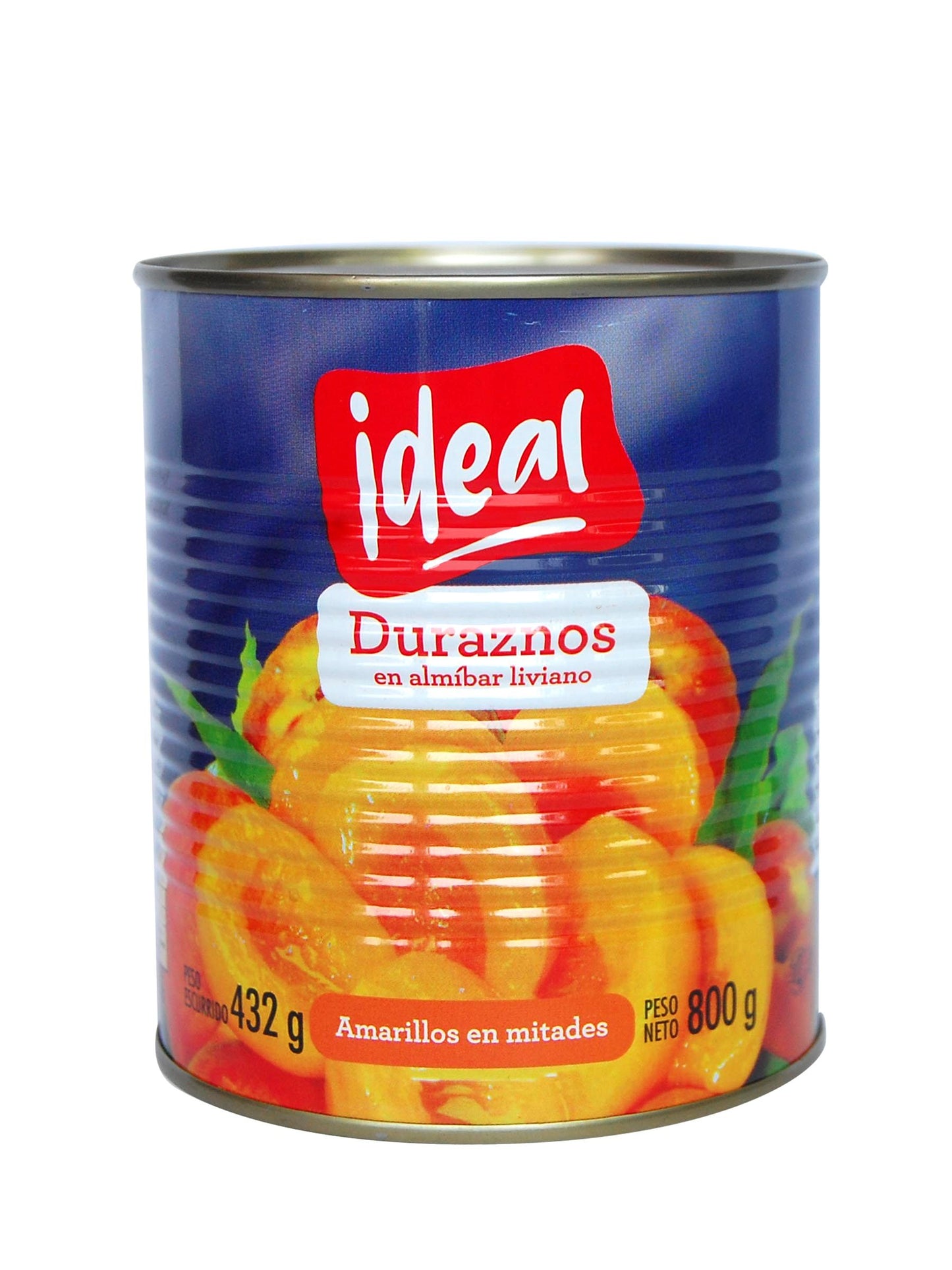 Duraznos en almíbar 800 Grs. Ideal