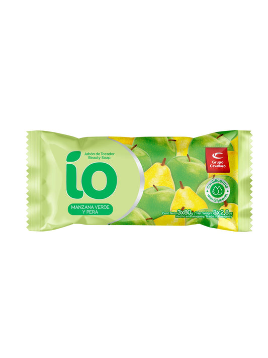 Jabón de tocador IO manzana y pera- Pack x3 240 Grs. Cavallaro