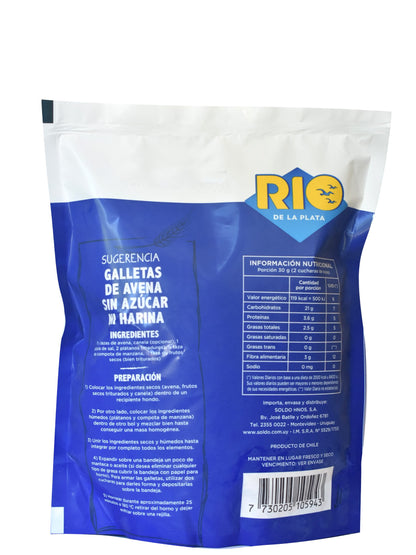 Avena laminada instantánea. Rio de la Plata