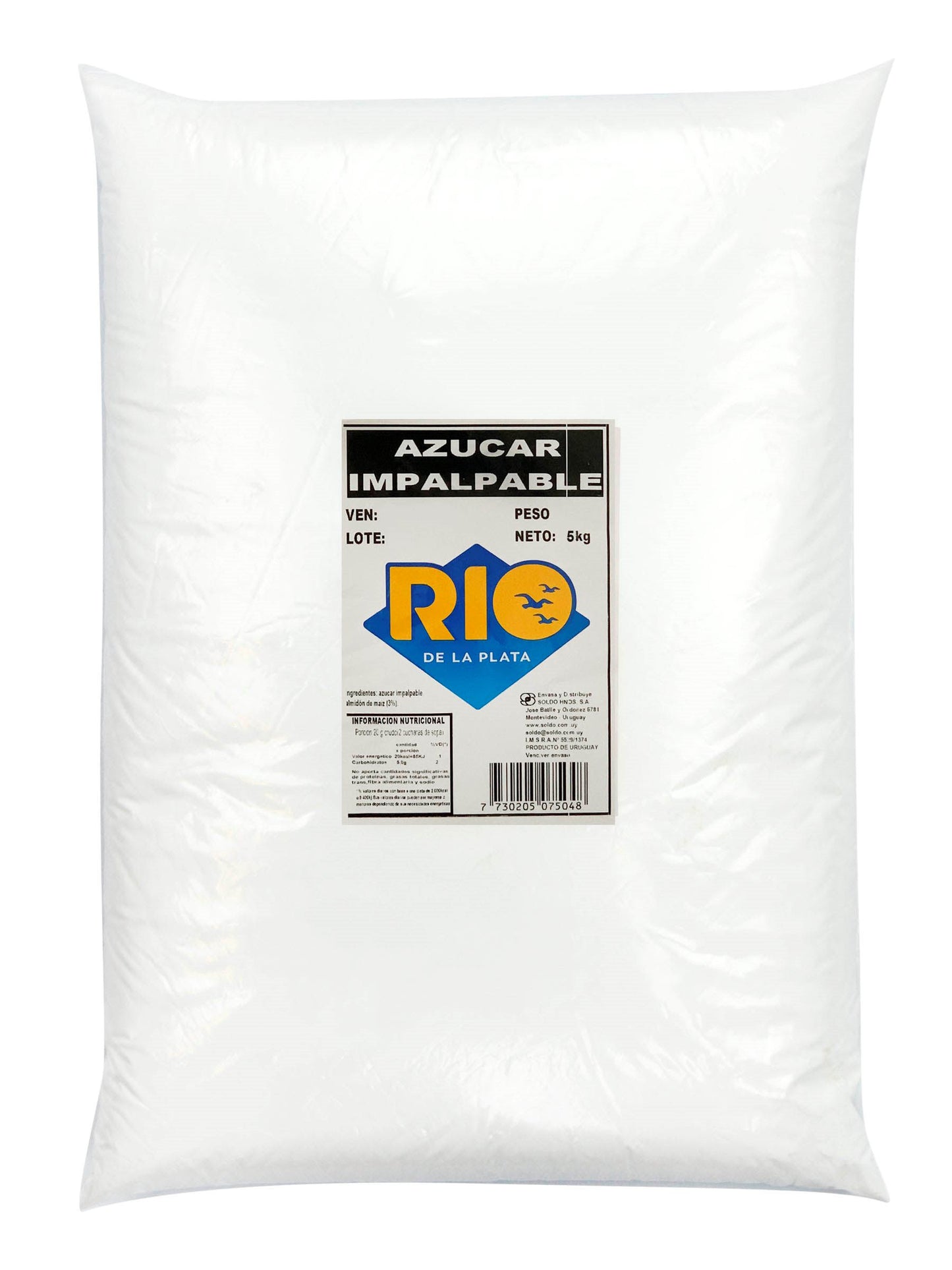 Azucar impalpable 5 Kgs. Río de la Plata