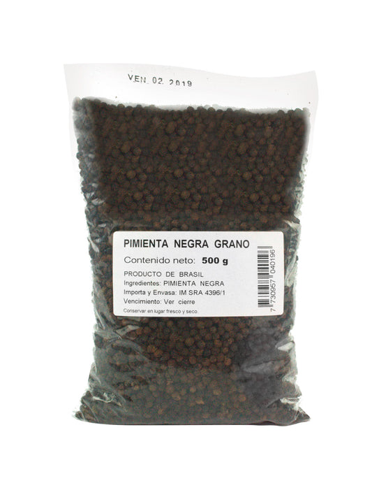 Pimienta negra en grano 500 Grs.