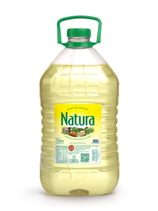 Aceite puro de girasol 5 Lts. Natura