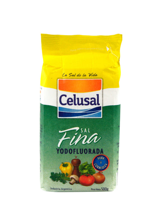Sal fina Yodofluorada 500 Grs. Celusal