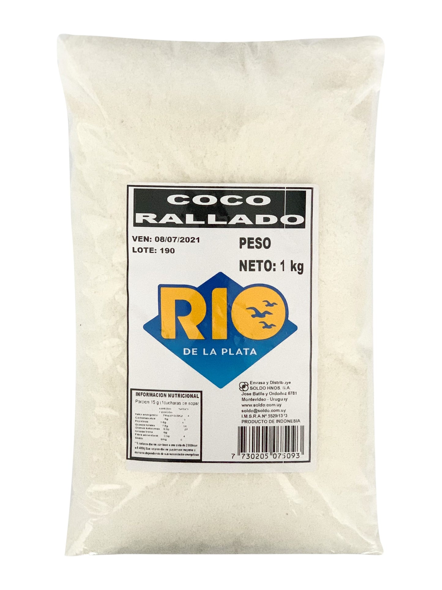 Coco rallado 1 Kg. Río de la Plata
