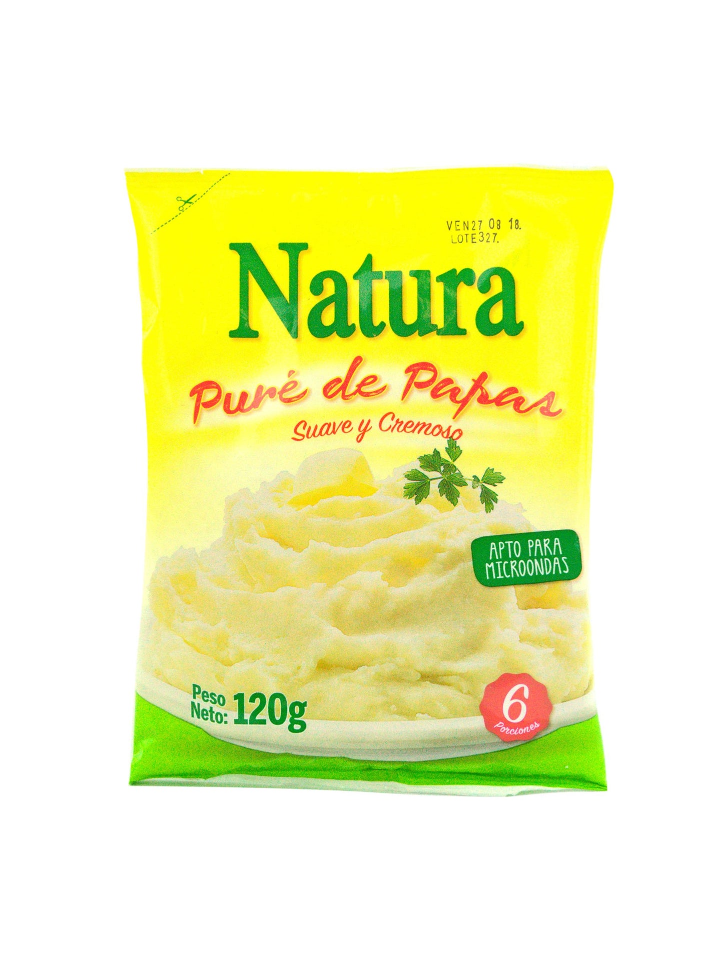 Puré de papas en sobre 120 Grs. Natura