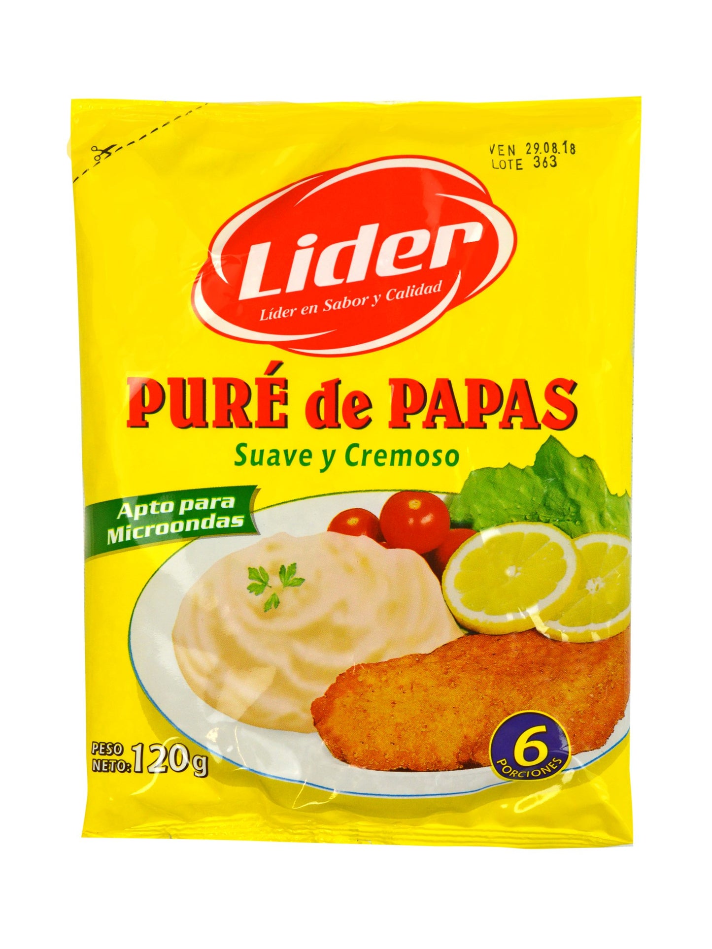 Puré de papas 120 Grs. Lider
