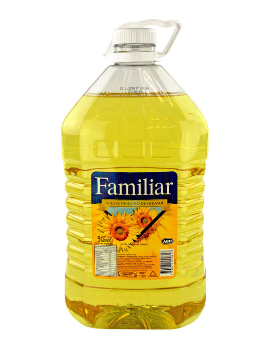 Aceite de girasol 5 Lts. Familiar