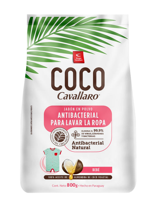 Jabón en polvo coco ropa bebe 800 Grs. Cavallaro