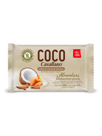 Jabón de tocador coco almendras 100 Grs. Cavallaro