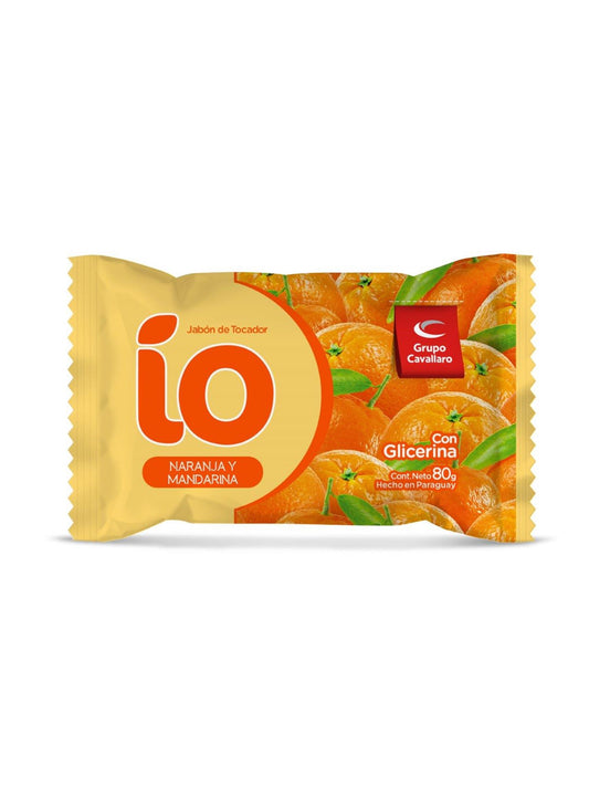 Jabón de tocador IO naranja y mandarina 80 Grs. Cavallaro