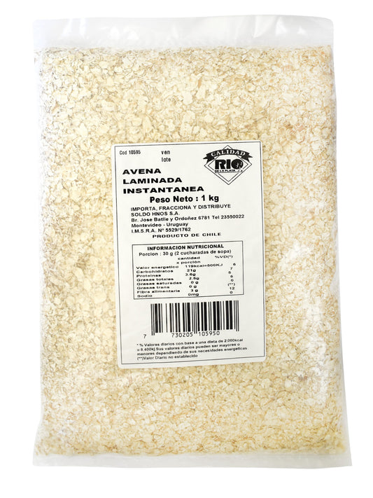 Avena laminada instantánea 1 Kg. Rio de la Plata