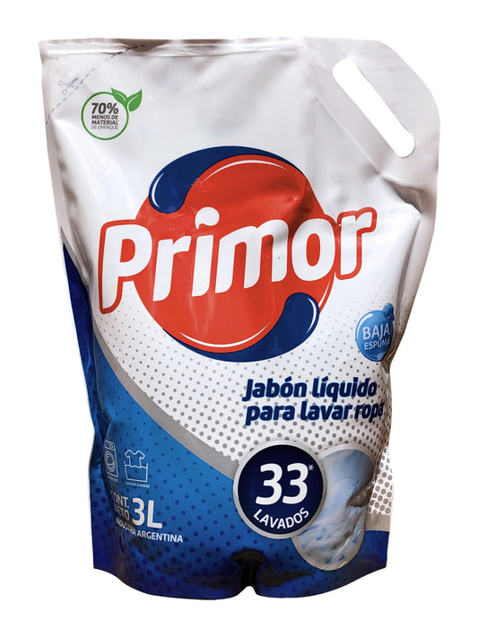 Jabón liquido para ropa 3 Lts. Primor