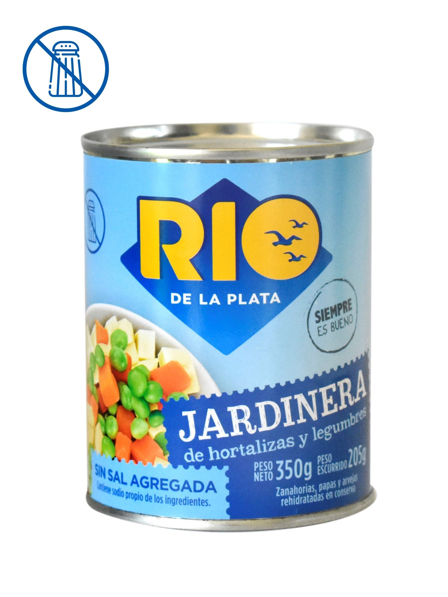 Jardinera sin sal agregada 350 Grs. Rio de la Plata