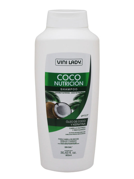 Shampoo Coco Nutrición 900 Ml. Vini Lady