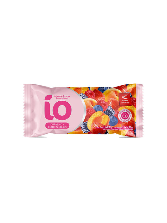Jabón de tocador IO durazno y frutos rojos - Pack x3 240 Grs. Cavallaro