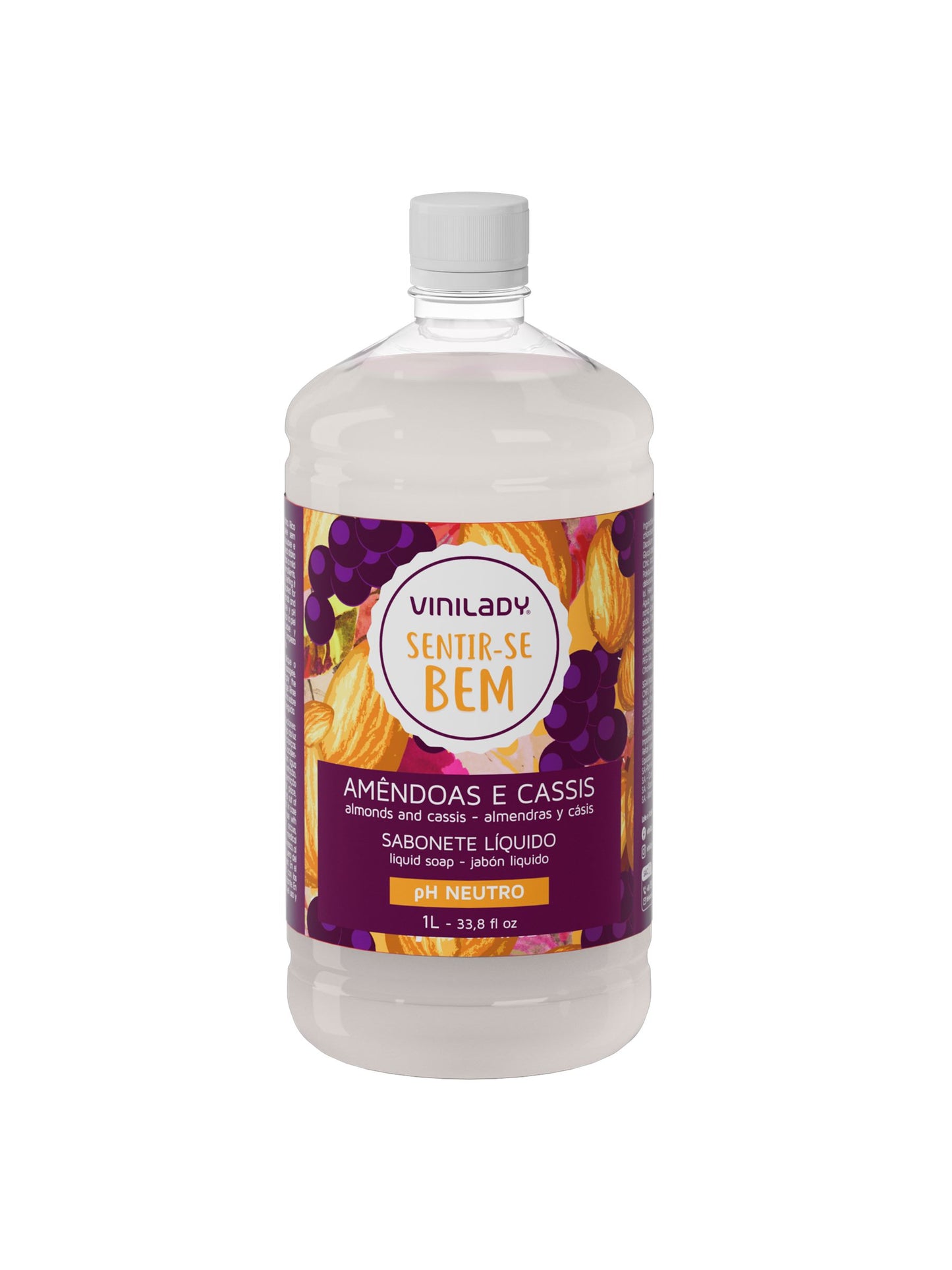Jabón líquido almendras y casis 1 Lt. Vini Lady