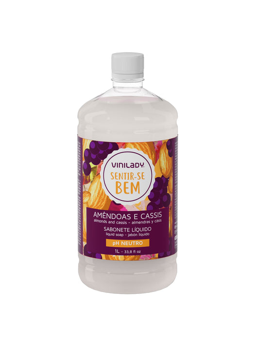 Jabón líquido almendras y casis 1 Lt. Vini Lady