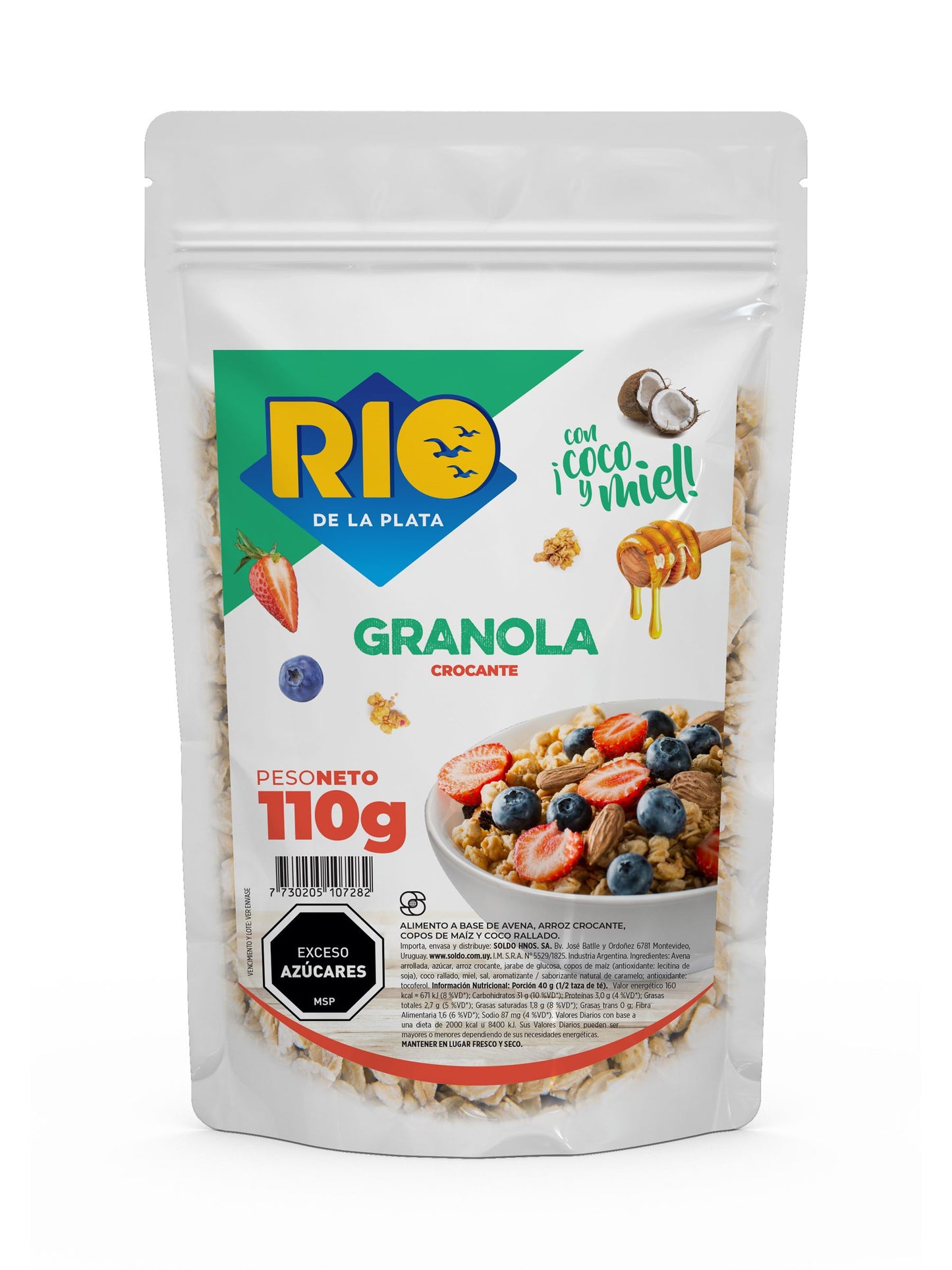 Granola crocante 110 Grs. Rio de la Plata