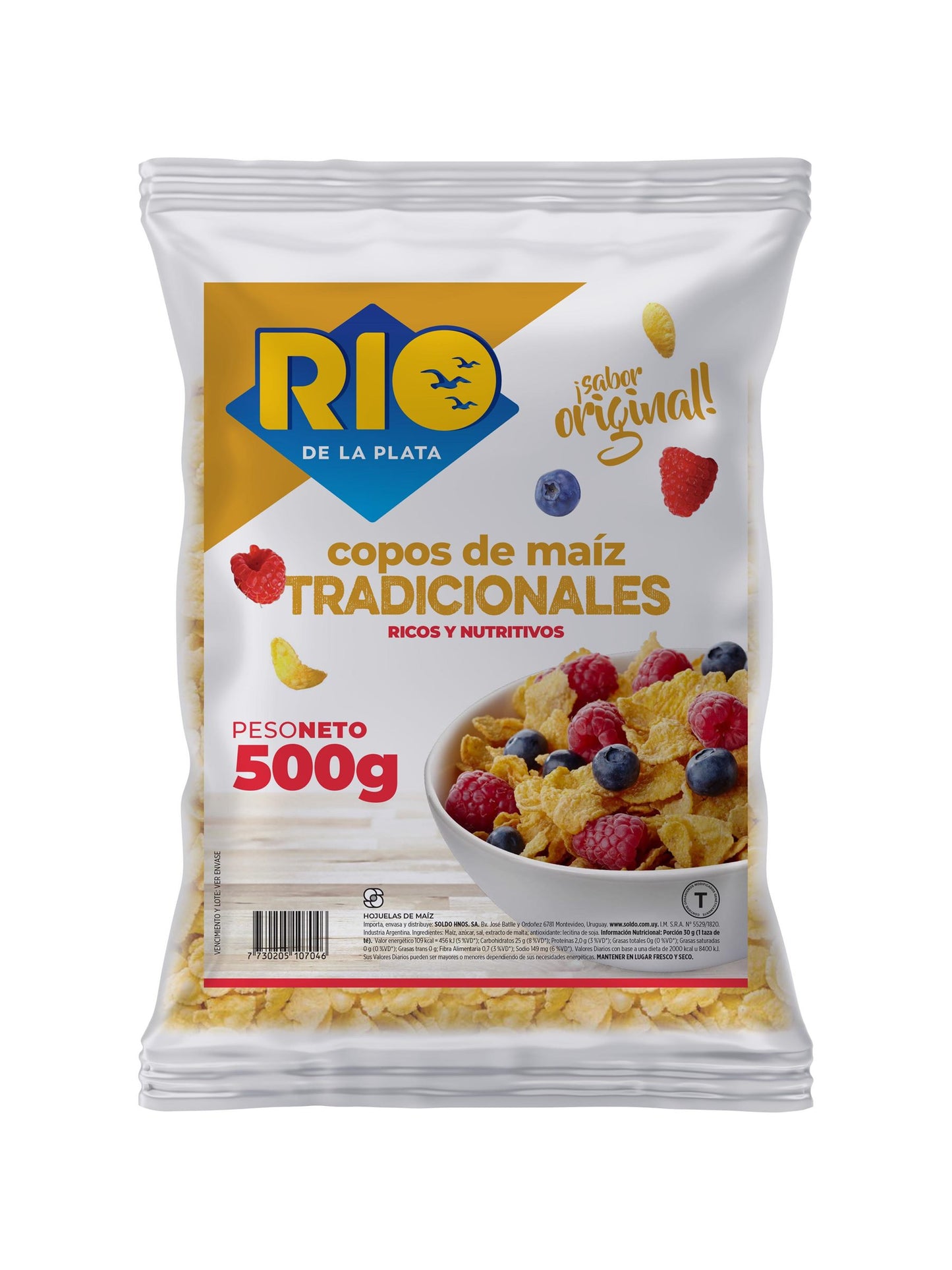 Copos de maiz tradicionales 500 Grs. Rio de la Plata