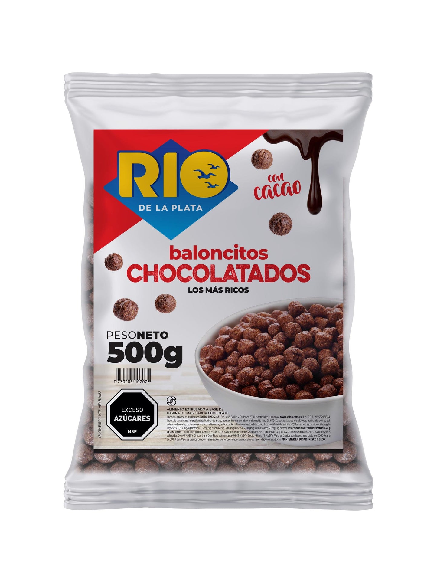 Baloncitos chocolatados 500 Grs. Rio de la Plata