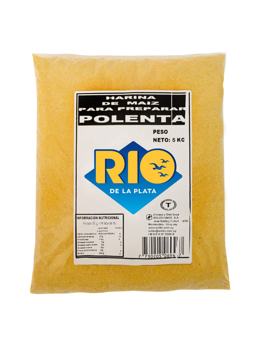 Polenta instantánea 5 Kg. Rio de la Plata