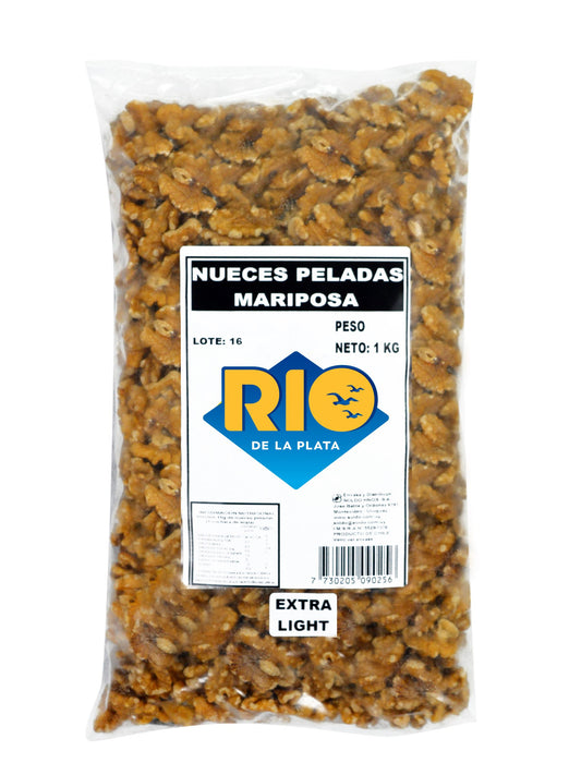 Nueces peladas mariposa light extra light 1 Kg. Río de la Plata