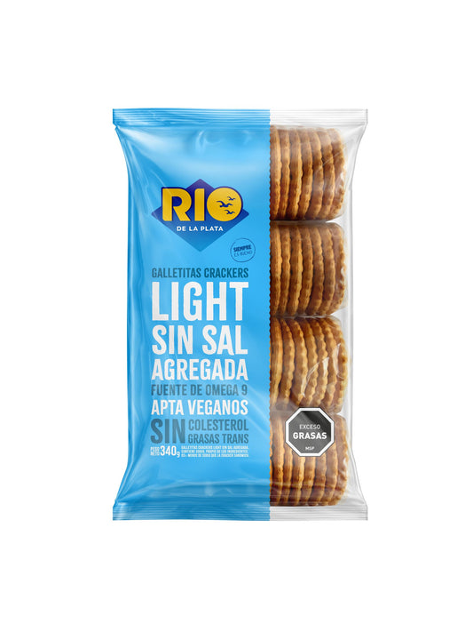 Galletitas crackers light sin sal 340Grs. Rio de la Plata